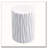 Modern White Outdoor Side Table with Wavy Fluted Design