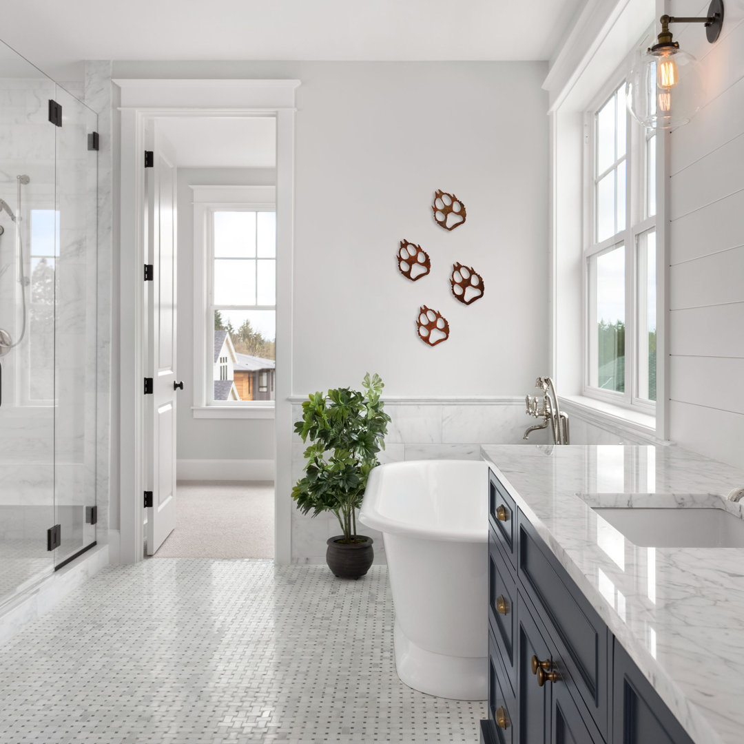 4 Piece Wolf Paw Wall Décor Set (Set of 4) Millwood Pines 