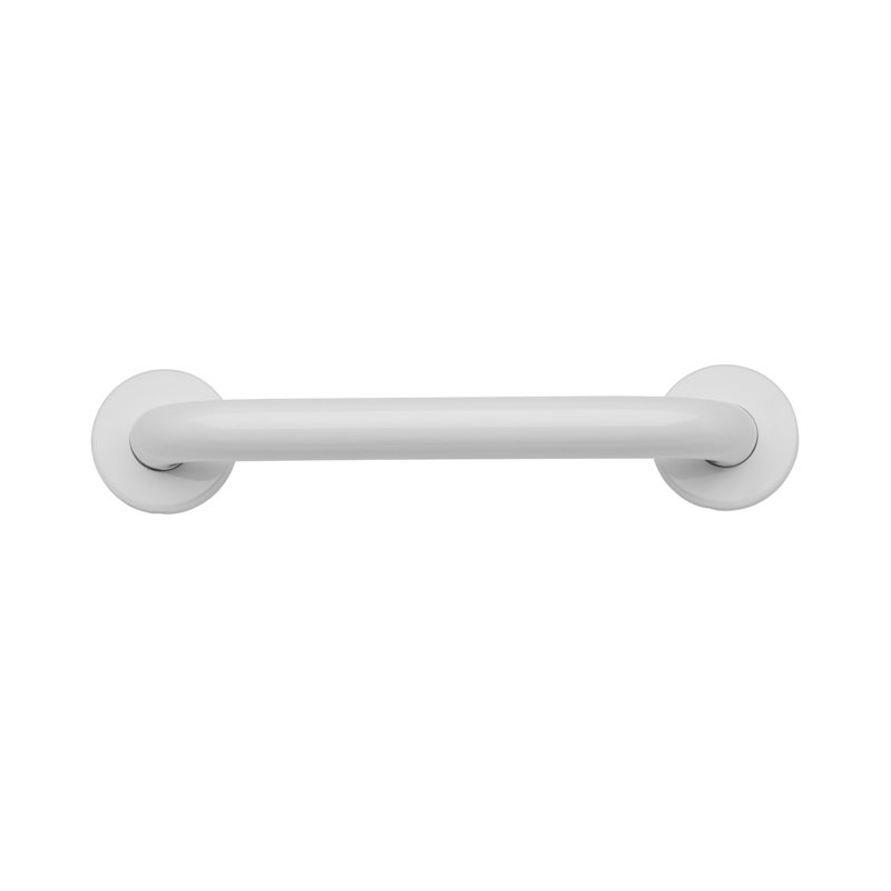 30cm Straight Grab Bar, White