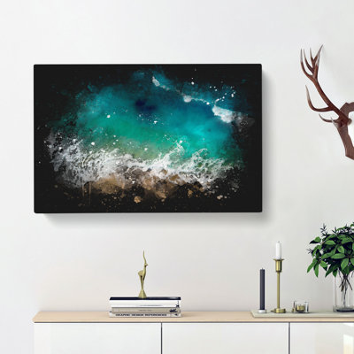 Beach In Honolulu Hawaii - Wrapped Canvas