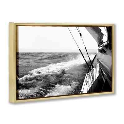  Boat & Splashing Wake Canvas by Kyle