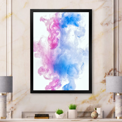 Encre nuage dans l'eau II - art mural moderne sur toile