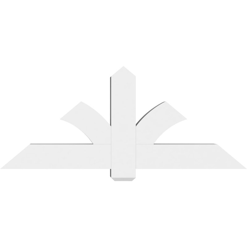 Support pour pignon en PVC Redmond, H 25 po x l 60 po (pas: 10/12), P 6 po x F 6 po