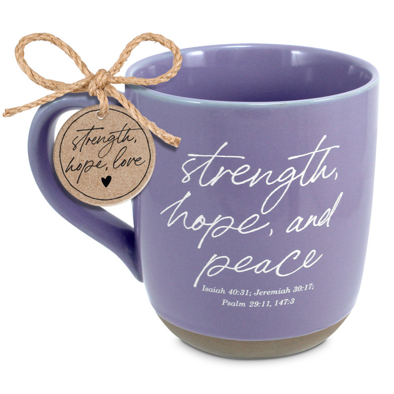 Grande tasse d'espoir et de paix 18 oz