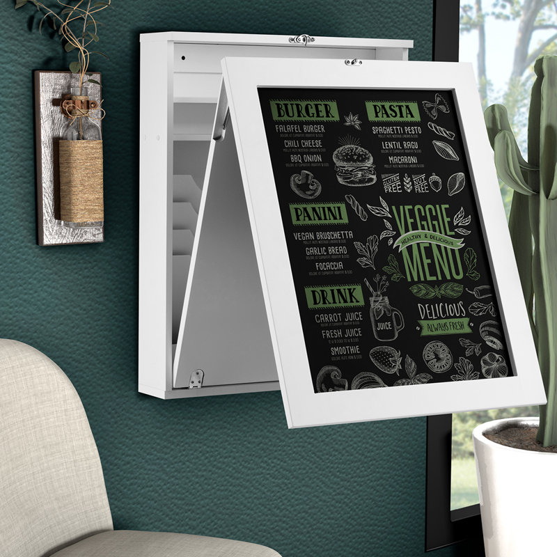 Bureau convertible flottant avec huche