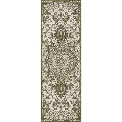 Outdoor Destiny Area Rug Moss Color