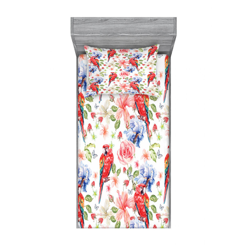 Microfiber Sheet Set, Twin Sheet Set with Fitted Sheet
