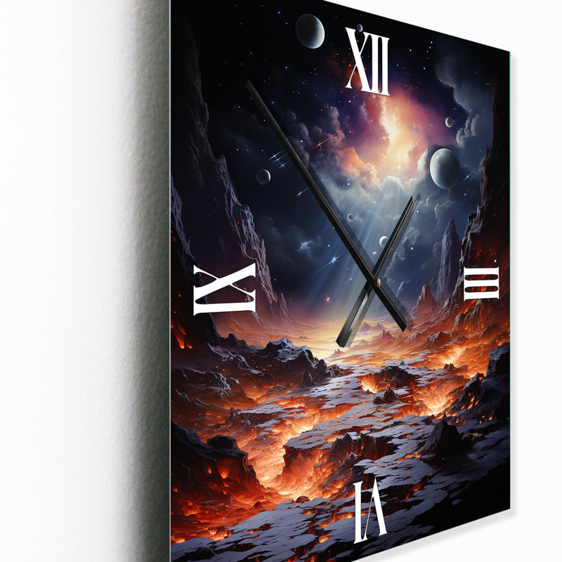 Horloge murale Jaycek - Asteroids, Grand
