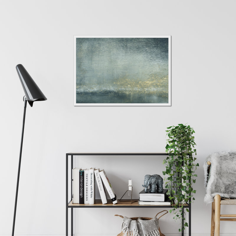 River View V by Sharon Gordon - Painting, White Framed Paper Print, 34cm H x 50cm W