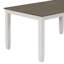 Ensemble de table de salle à manger de style rustique 6 pièces avec 4 chaises rembourrées et un banc
