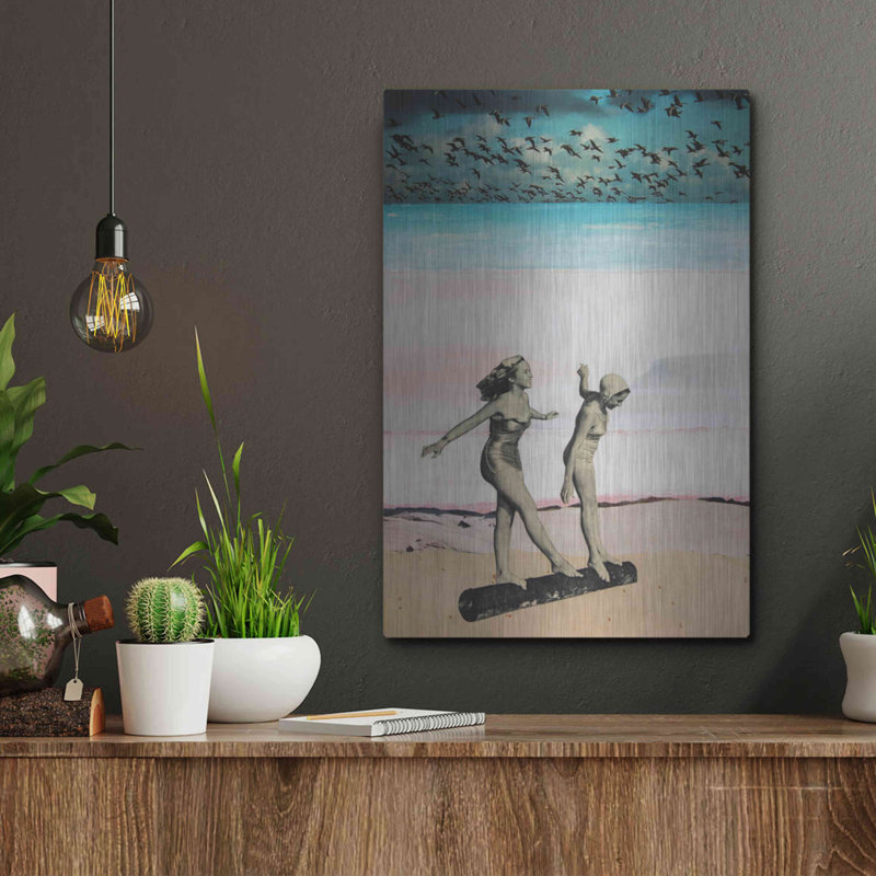 «Beach Girls» par DB Waterman, H 16 po x l 12 po