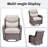 8-Piece Outdoor Wicker Patio Conversation Set With Swivel Chairs And Coffee Table-383497264-383497278