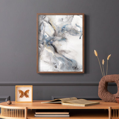 Marble Trance, reproduction encadrée - bois massif