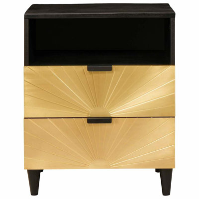 50cm W Solid Wood Bedside Table
