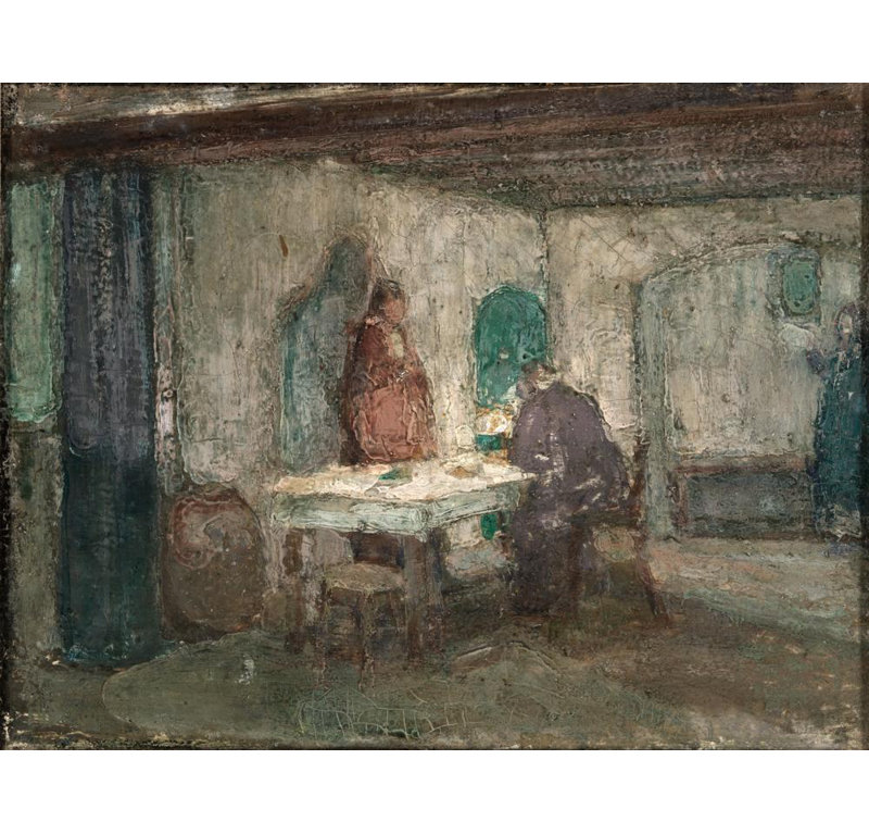 «And He Disappeared Out of Leur Sight» par Henry Ossawa Tanner - Art mural sur toile tendue avec châssis, H 40 po x l 28 po
