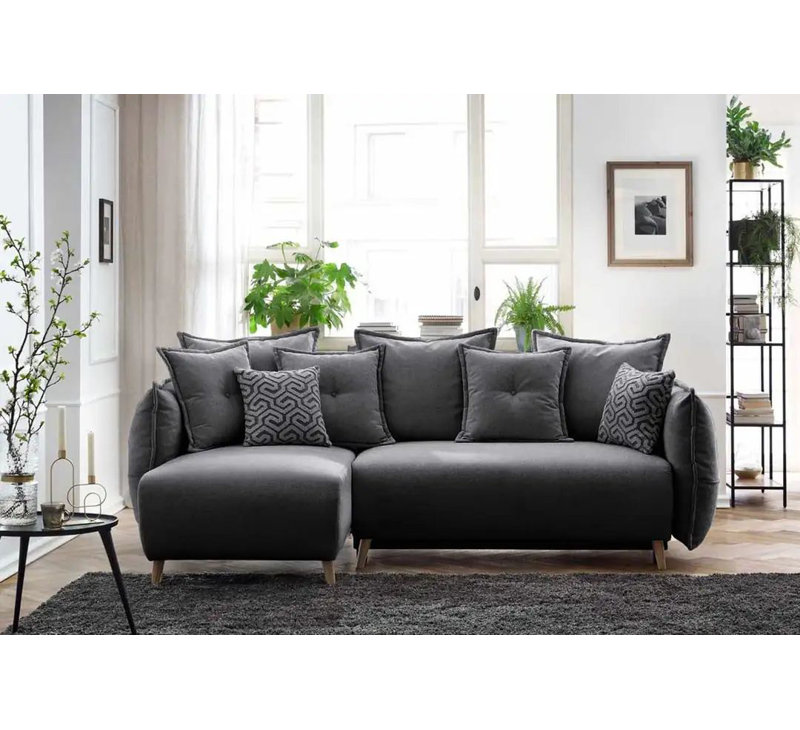 Canapé-lit d'angle, Anthracite