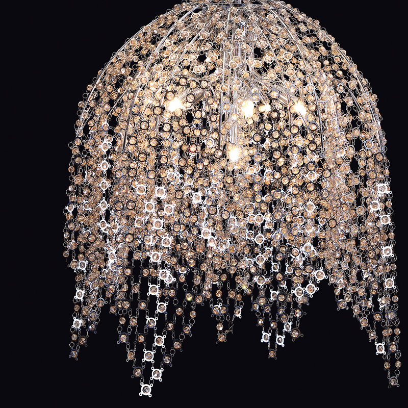 Lustre géométrique unique à 6 lumières Danza