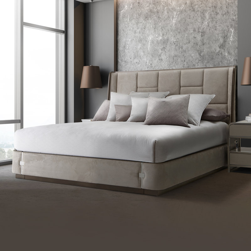 Roxbury Park Upholstered Wingback Bed, California King
