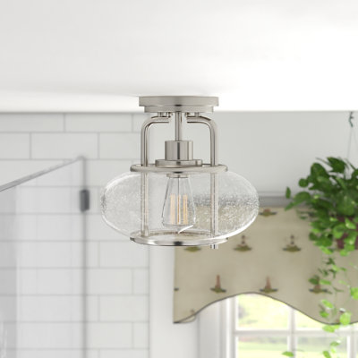 Spofford Glass Semi Flush Mount