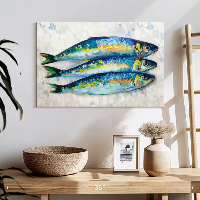 Yarlin Fish Trio, 16" H x 24" W