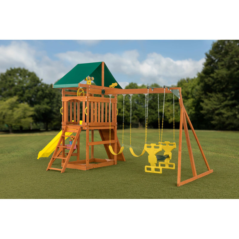 Sky View Swing Set, Yellow