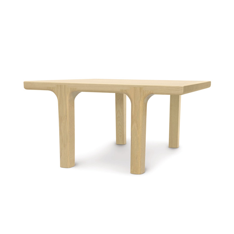 Sierra Solid Wood End Table, Natural Oak, 24" D x 24" W x 14" H