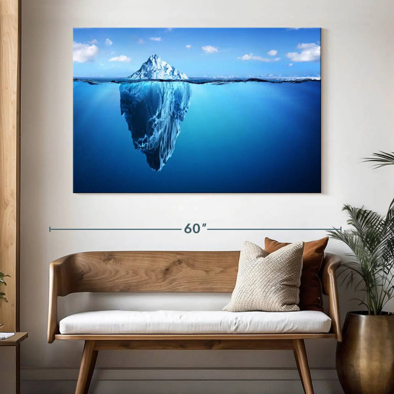 Iceberg submergé Alvord, H 34 po x l 51 po