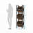 3-Tier Industrial Basket Stand with Angled Baskets