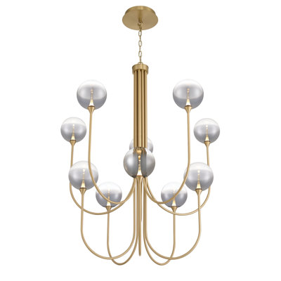 Iissa 10L 40" Clear Chandelier