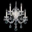 Olde World 5 Light Wall Sconce in Polished Gold with Clear Radiance Crystals-185782349-185782384