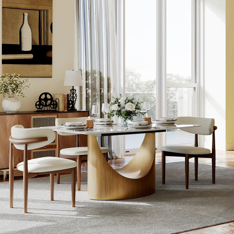 Table de salle à manger , L 62,99 po x l 35,43 po, Blanc Pandora