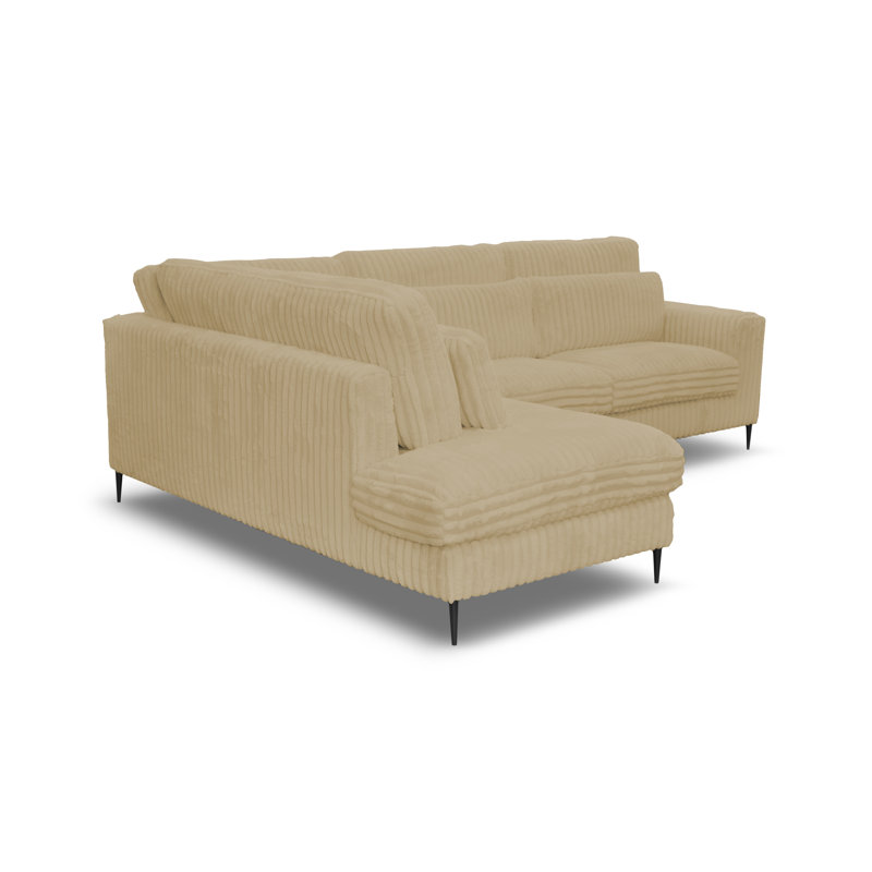 Edelare 4 Seater Corner Sofa , Left, Beige