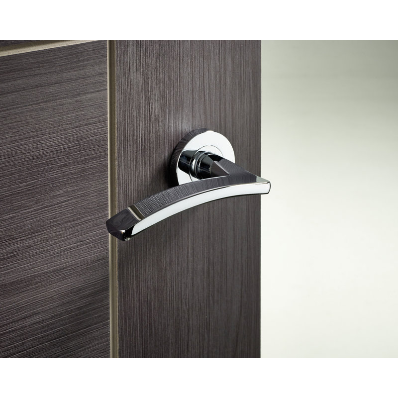 Single Dummy Door Handle, Polished Chrome