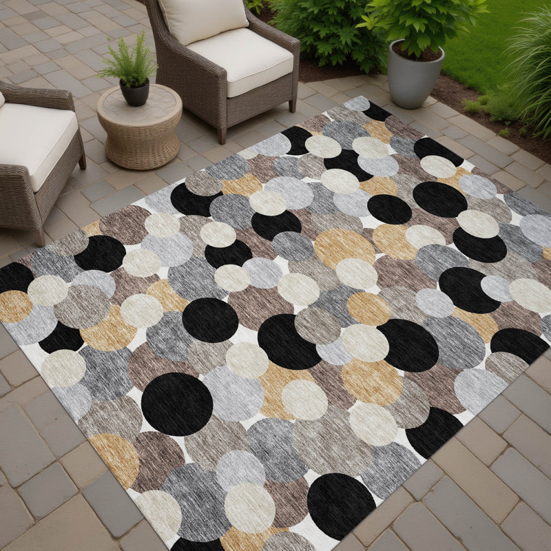 Tapis intérieur / extérieur lavable à la machine Chantille ACN2450, Noir, 2 pi 6 po x 3 pi 10 po