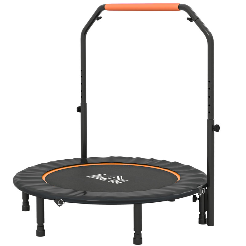 Trampoline 45 po pour adulte avec poignée ajustable, orange, Orange