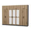 Elina 4 Door Manufactured Wood Wardrobe-99234360-99234359