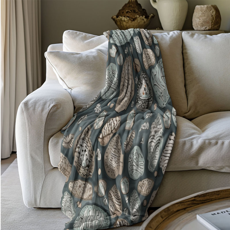 Boho Imprint - Couverture sherpa de qualité supérieure 1 pièce, L 80 po x l 60 po