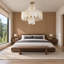 32 in. Gold 12-Light 3-Tier Geometric Alabaster Semi Flush Mount Ceiling Light Chandelier