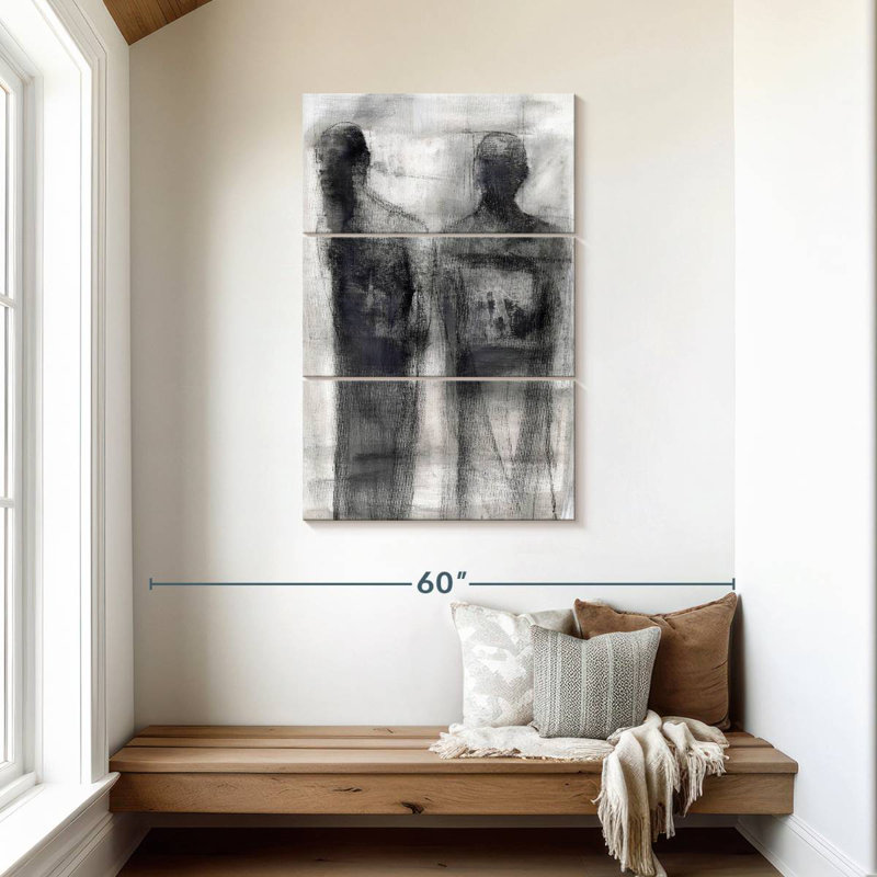 Leisha 2 Figures Study II, 45" H x 28" W