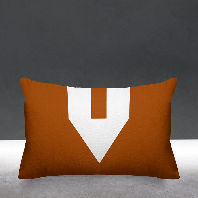 Coussin lombaire intérieur / extérieur Luella, Orange brûlé