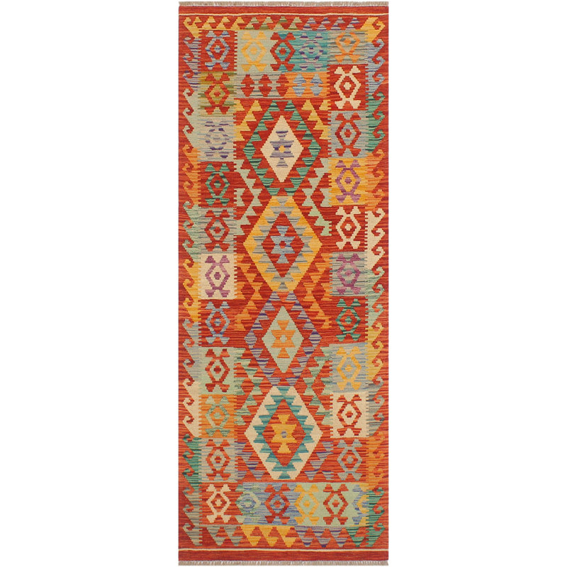 Tapis de couloir en laine noué à la main de style sud-ouest 2 pi 7 po x 6 pi 5 po Cedorah