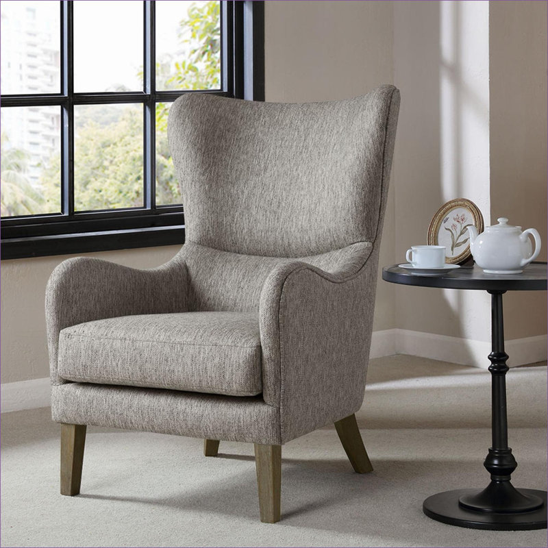 Fauteuil à oreilles Arianna Swoop | Fauteuil rembourré pour adultes | Pour le salon, la chambre à coucher
