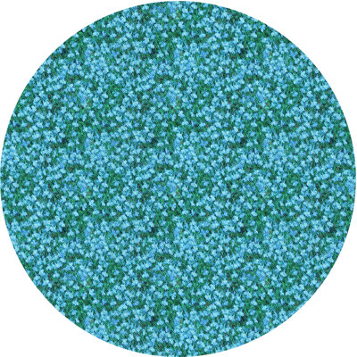 Tapis abstrait en laine bleu sarcelle