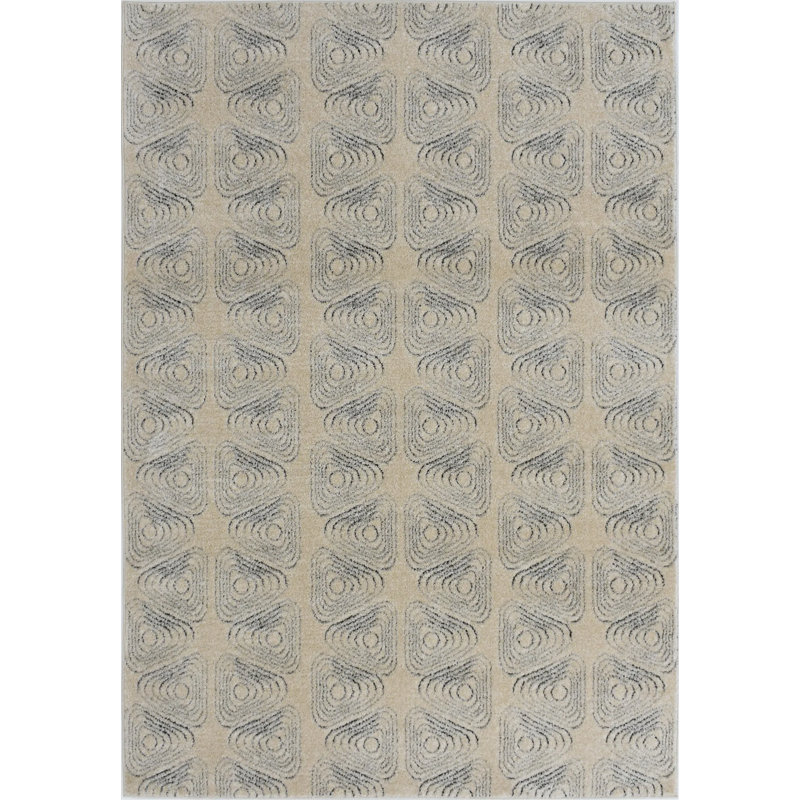 Neace Contemporary Netsuke Area Rug, Rectangle 8' x 10'