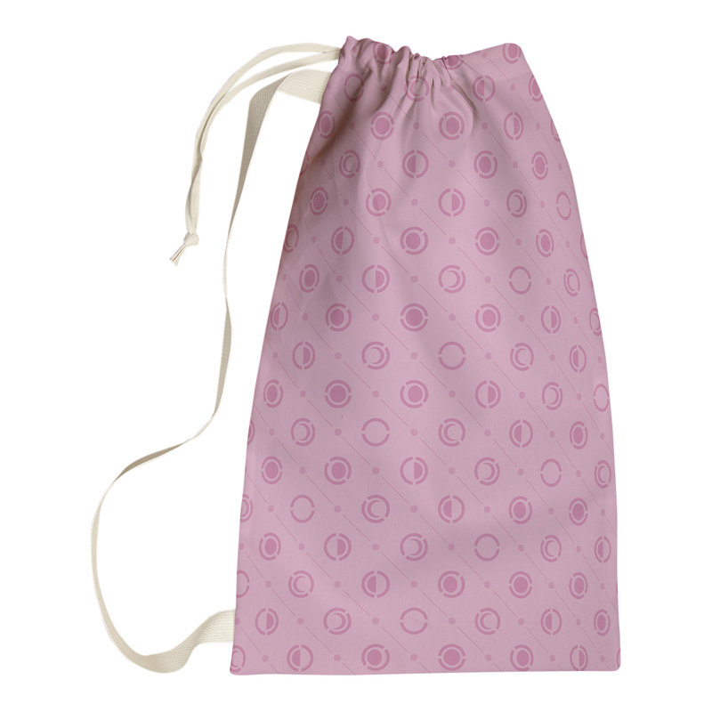 Sac à linge Moon Phases, H 29 po x l 18 po x P 1,5 po, Rose clair