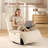 29.1" Wide Modern Linen Blend Armless Zero Gravity Swivel Power Recliner, Built-In USB & Type-C Ports, Tool-Free Assembly