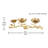 16.1'' H Brass Tabletop Candelabra