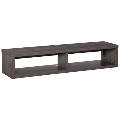 Wall Mounted TV Stand, Media Console Floating Storage Shelf For Living Room Or Home Office, Space-Saving And Stylish Design