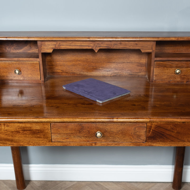 Abegayle Solid Wood Writing Desk
