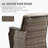 Outdoor Wicker Swivel Gliding Chair with Cushions-877601171